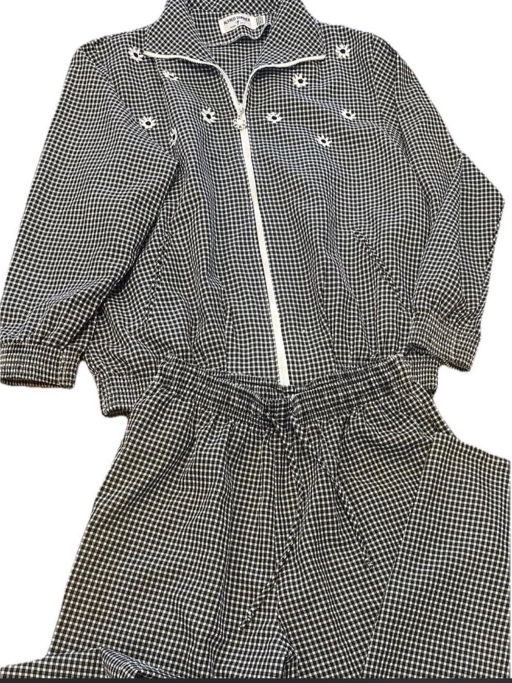 Vintage Alfred Dunner Gingham Daisy Matching Set Mixed Sizes
